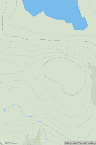 Thumbnail image for Creag Dhubh Bheag [Loch Vaich to Moray Firth] showing contour plot for surrounding peak